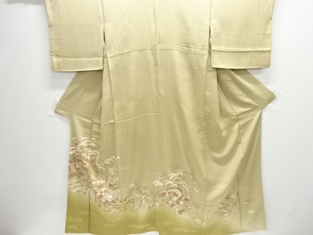 JAPANESE KIMONO / IRO-TOMESODE / SHOCHIKUBAI